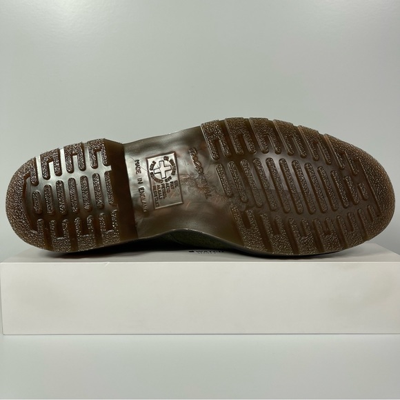 DOC 101 MADE IN ENGLAND SUEDE ANKLE BOOTS MENS SIZE 11 GREEN DESERT OASIS 6 EYE - Picture 4 of 12